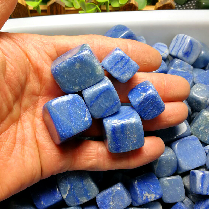 100克蓝东陵石裸石鱼缸石盆景石