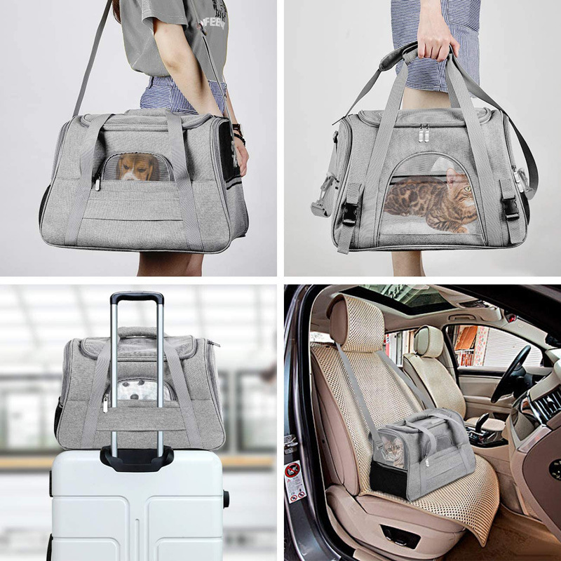 New Pet Bag Portable Cat Bag Dog Diaper Bag Crossbody Pet Bag Amazon Breathable Pet Bag for Car Use
