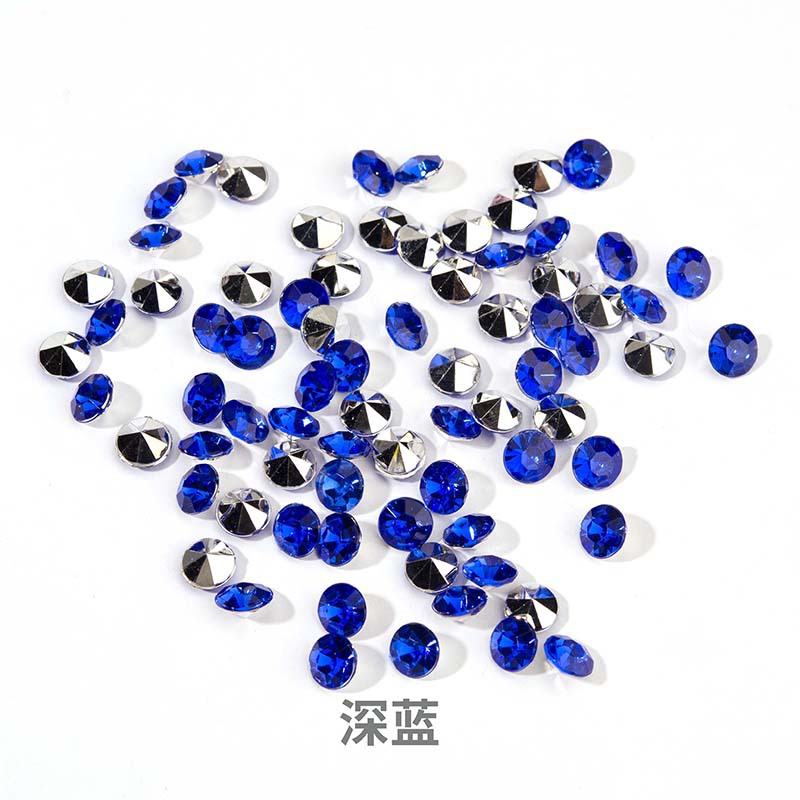Guojie Rhinestone Imitation Acrylic Sharp Glass Jewel 2-12mm Clothing Rhinestones Material Handmade DIY Ornament Accessories
