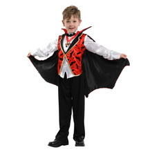 万圣节狂欢节儿童小男孩舞台表演服学校扮演B-0195帅气伯吸血小爵