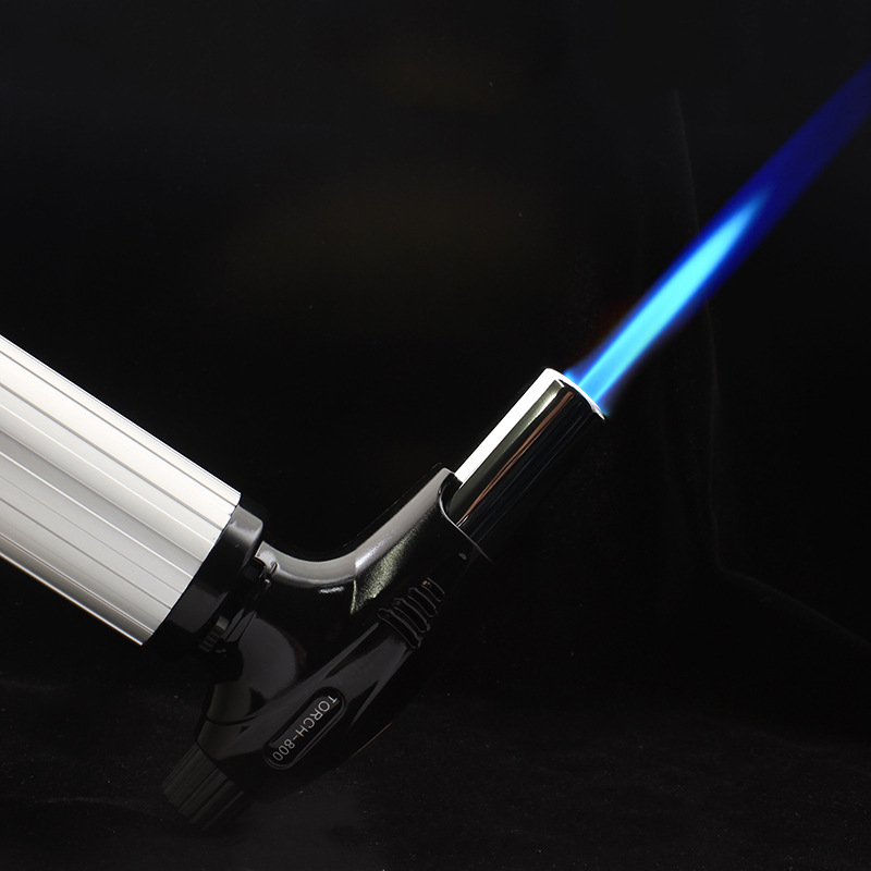 ts800中号喷火枪打火机 开关锁火大火力充气焊枪打火机 抖音爆款