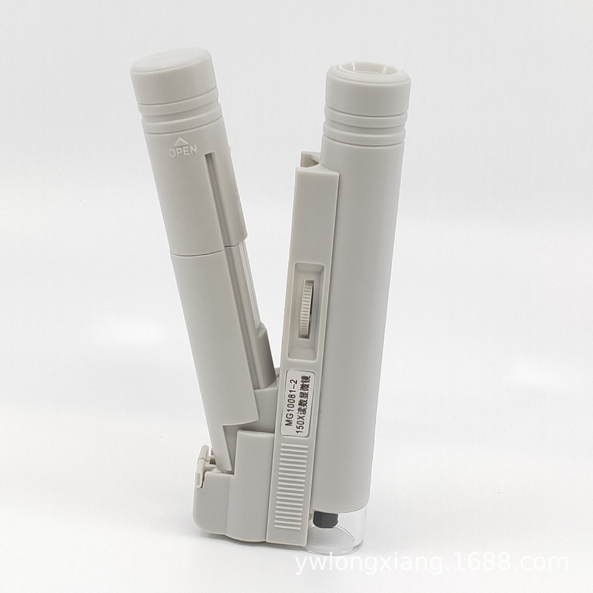 100851双管150倍带灯带刻度显微镜珠宝鉴定便携式放大镜生物教学