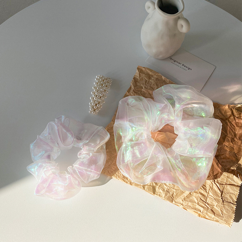 人鱼姬大肠发圈韩国ins网红同款少女简约高级感气质仙女发饰发绳