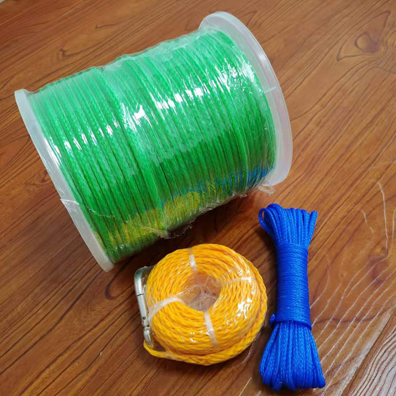 现货供应塑料绳 空心绳pe三股彩色2股扭绳塑料绳包装打包绳-阿里巴巴