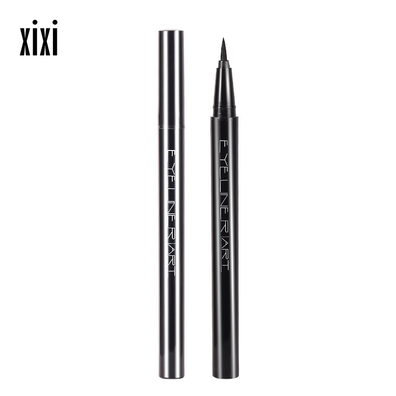 Xixi Eyeliner Durable Waterproof and Sweatproof Not Easy to Smudge Quick-Drying Liquid Eyeliner Beginner Brown Hard Head Black