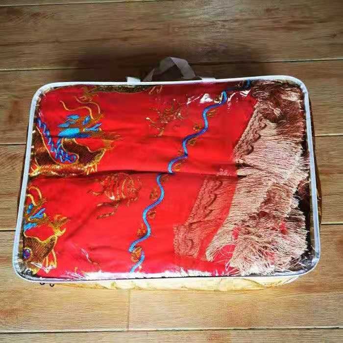 厂家直销殡葬用品棺罩棺材罩子棺材装饰品双层加纱小龙凤全国包邮
