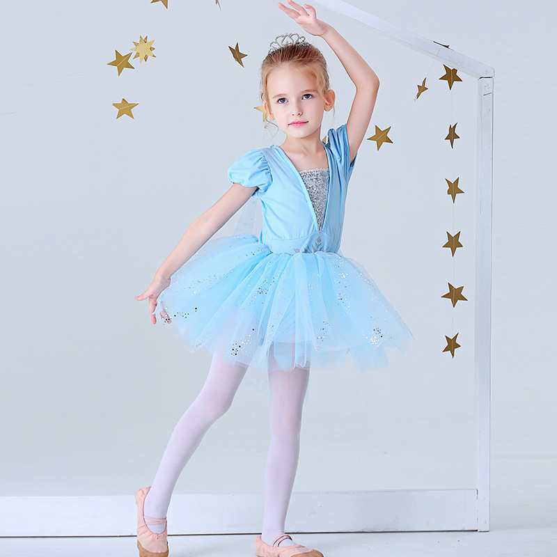 Children's Ballet Dance Wear Adjustable Sophie Snow White Elsa Girl Princess Dress Pettiskirt Summer Exercise Clothing