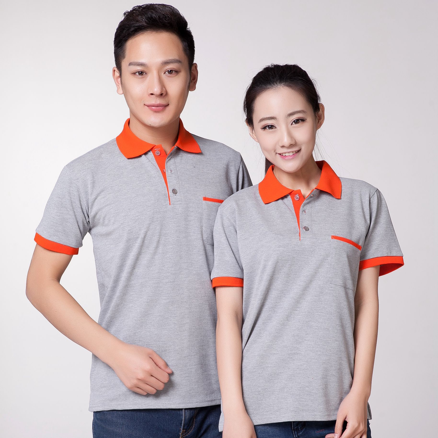 工作服t恤定制印logo短袖夏季餐饮火锅店广告衫男女奶茶店服务员