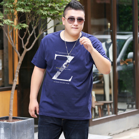 新款男装t恤短袖大码男士衣服t恤宽松特体体恤加大