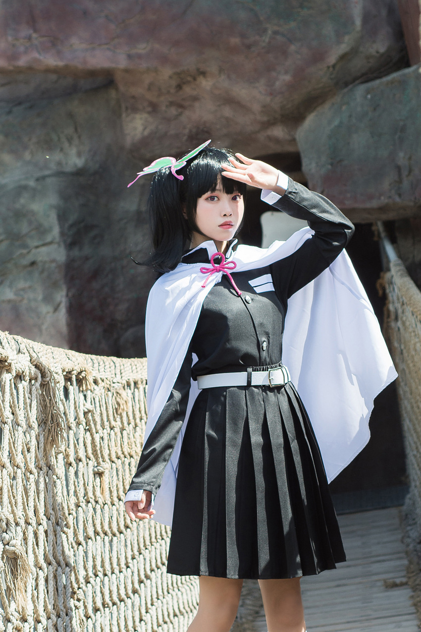 鬼灭之刃栗花落香奈乎鬼杀队队服cosplay服装鬼杀队队服全套代发