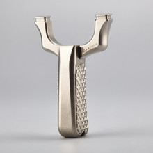 c5d5新款圆头钛合金扁皮弹弓宁波小小户外楠弓凡弓