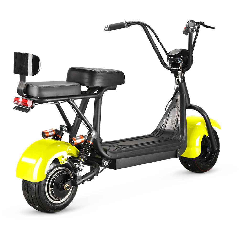 新款小哈雷全国认证款式48v锂电款宽胎小哈雷成人代步车电动车