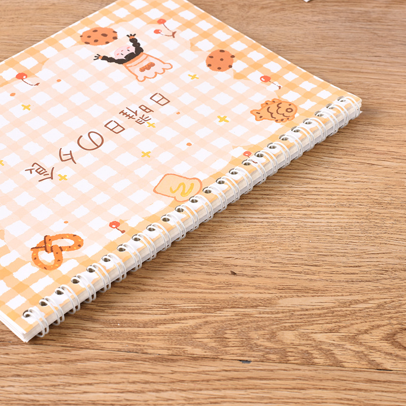 Double-Sided Release Creative Student Journal Book Fresh Loose-Leaf Notebook Japanese Style Simple Notepad Coil in Stock