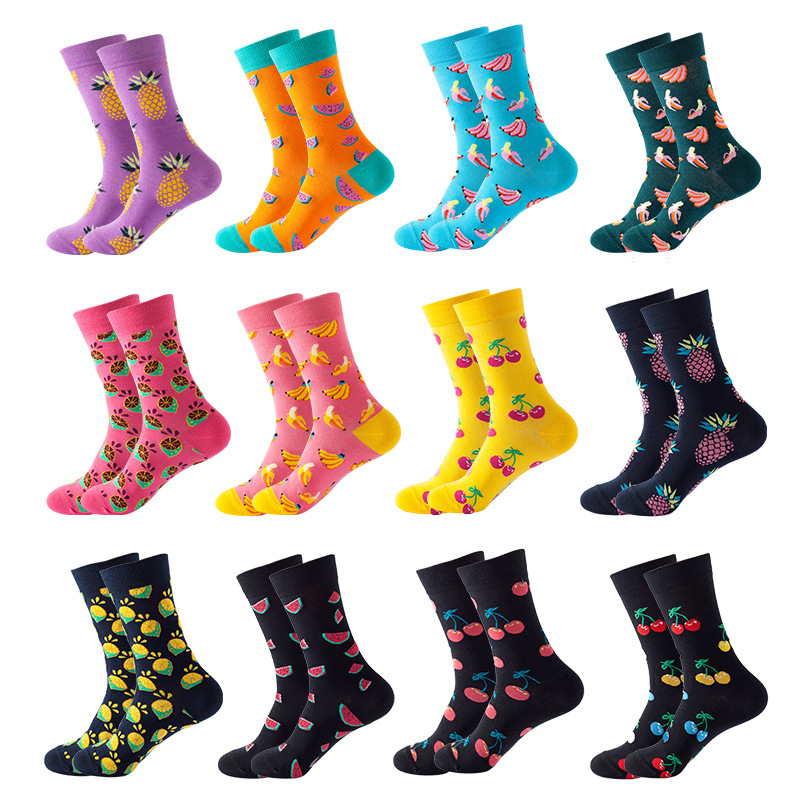 2022 New Amazon Mid-Calf Socks Men's Cotton Women's European and American Ins Style Autumn and Winter Internet Celebrity Trendy Socks Wholesale