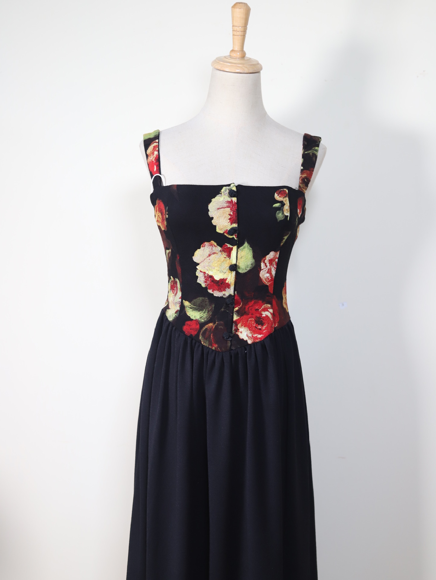 黑色油画裙-阿里巴巴