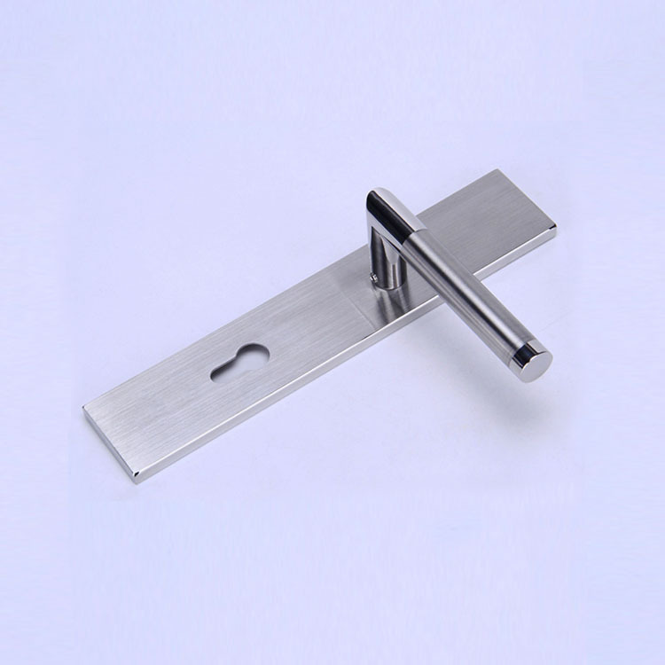 不锈钢304连体锁大面板执手锁室内房门锁现代简约机械门锁具厂家