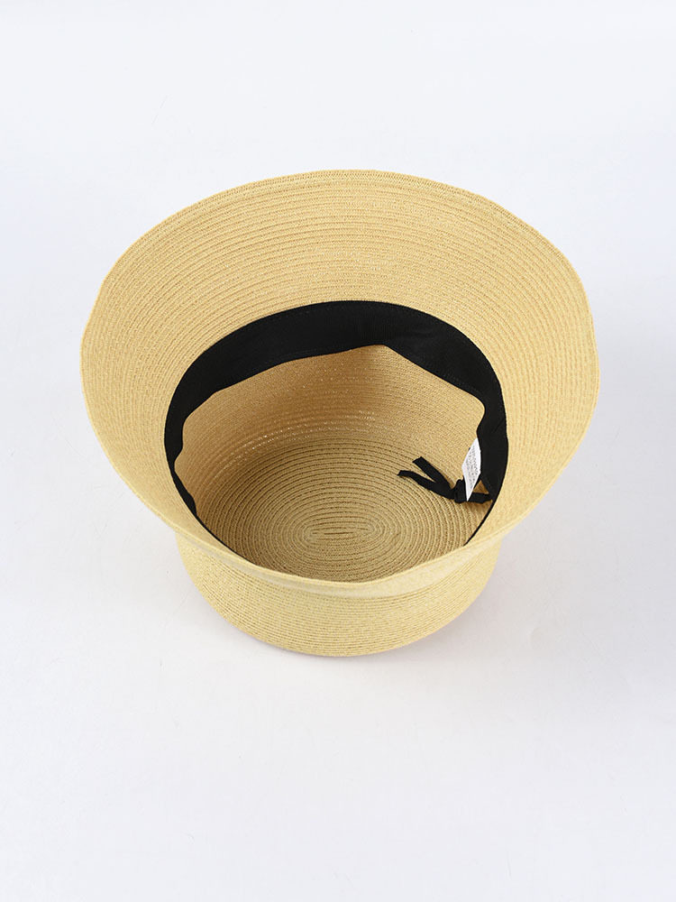 帽子女小檐细纸草盆帽日系纯色百搭台湾纸草太阳帽夏季防晒遮阳帽