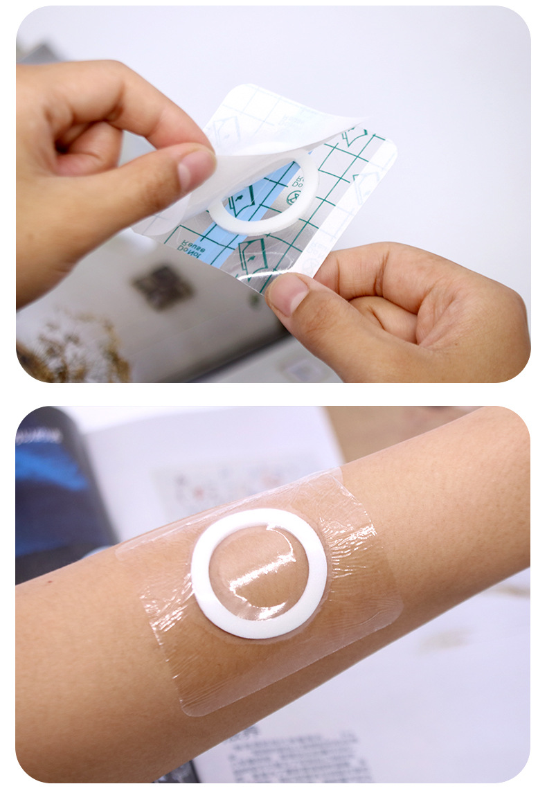 医用pu膜7x7cm防水隐形透皮贴三伏贴膏药贴穴位贴艾灸贴空白敷贴