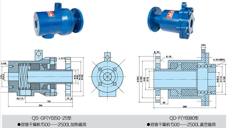 蒸汽用旋转接头结构图图片