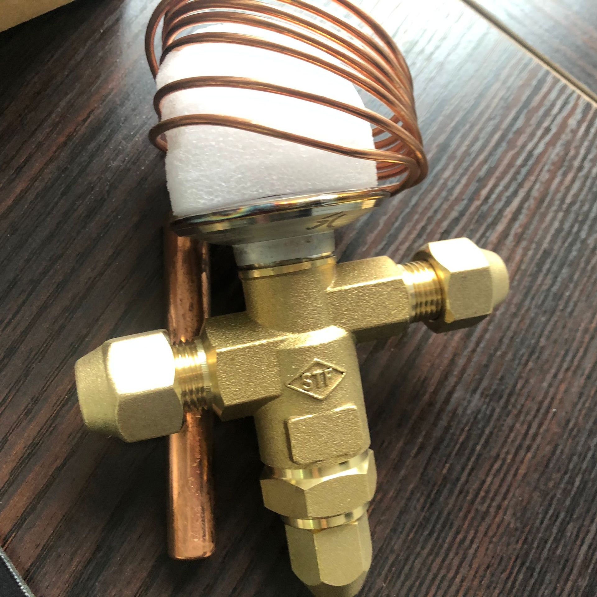 上恒热力膨胀阀stf冷库配件r22制冷膨胀阀平衡螺口冷库机组配