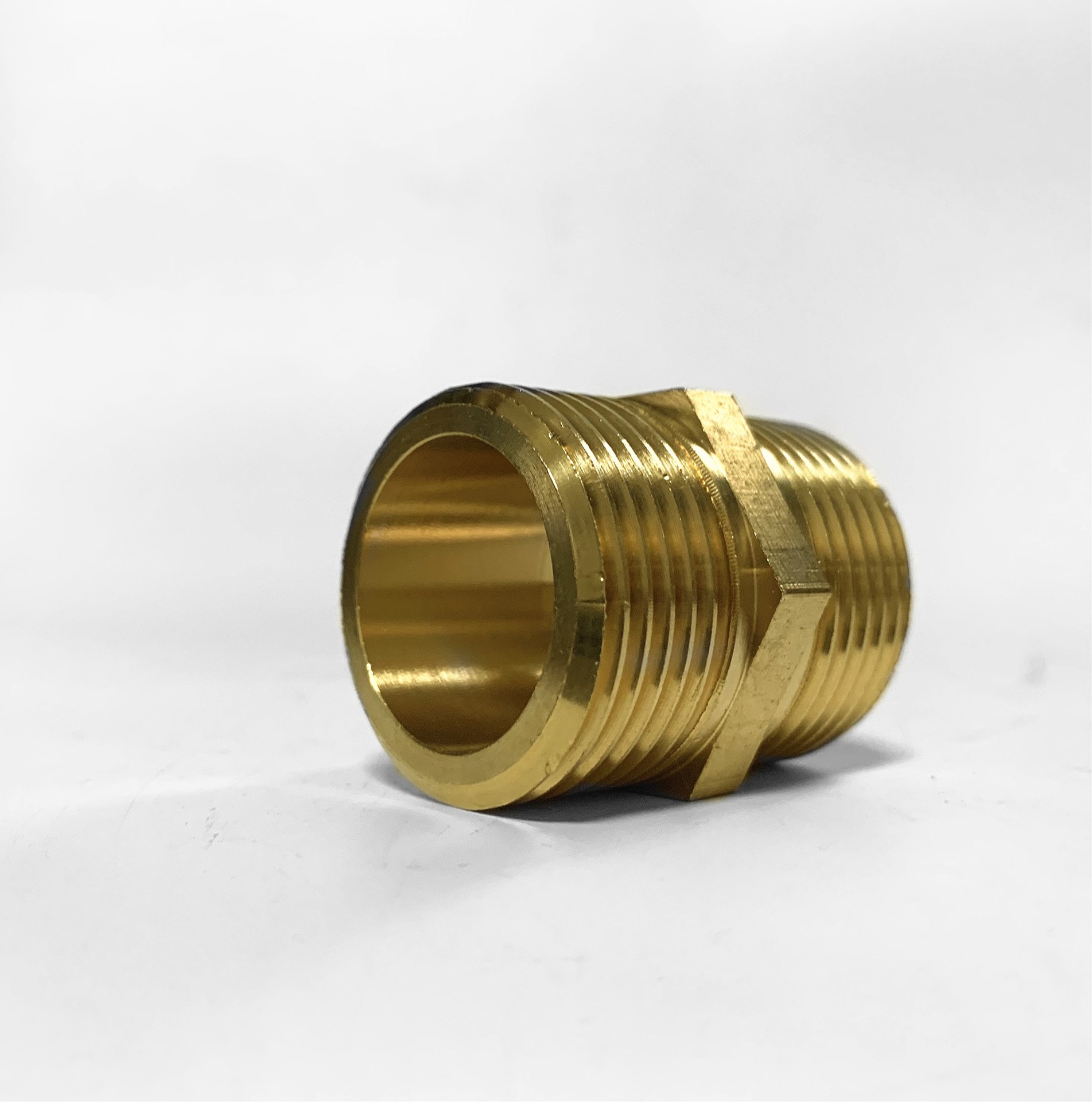 厂家直销水管水暖接头配件凯杰精品管件黄铜对丝1寸kj-8102