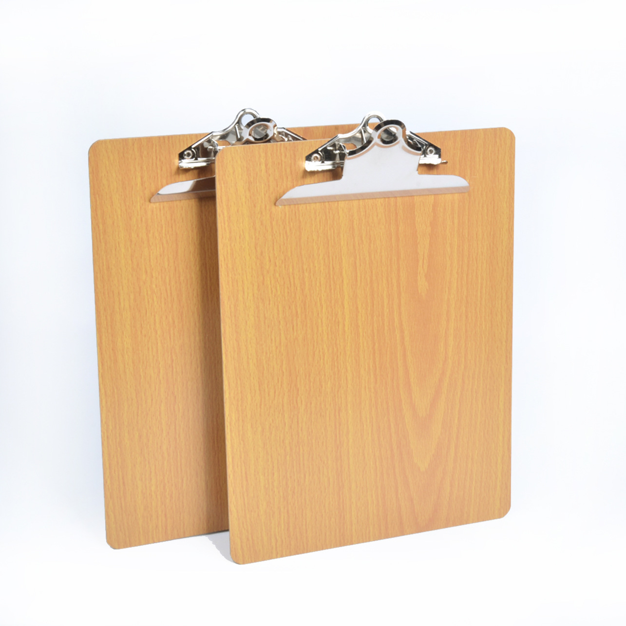 工厂批发a4木质画板写字平板夹文件夹试卷木夹单力夹桃心蝴蝶夹