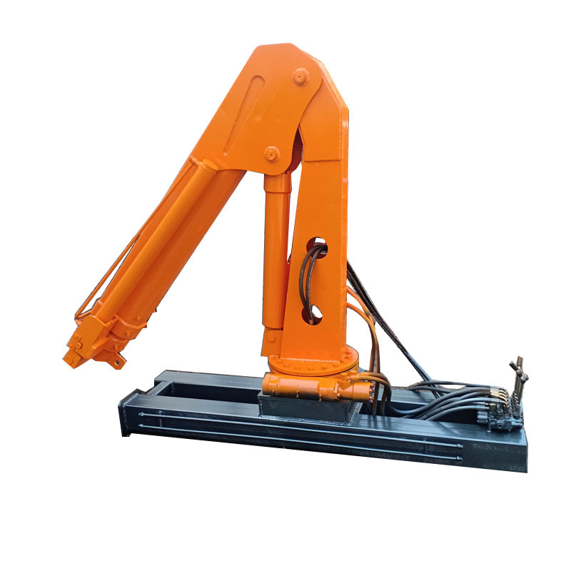 2吨4-6节折臂吊机 最大起升重量1200kg 最大工作半径4.