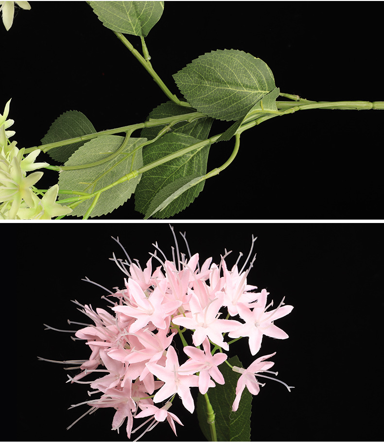 新款婚庆装饰夕雾花婚礼堂搭配仿真花路引花花墙桌花荚蒾花现货