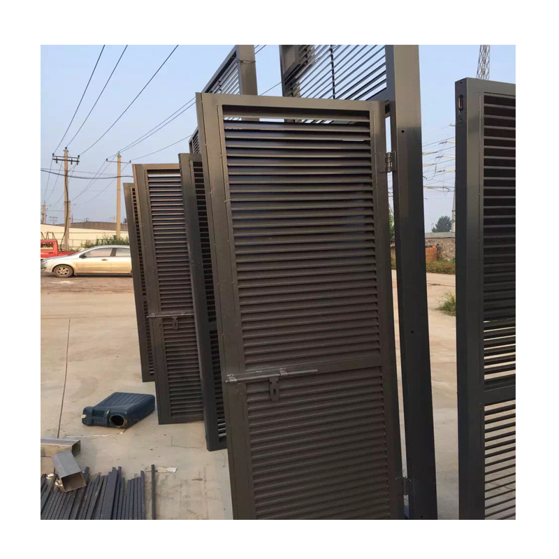 百叶门 百页门 钢质逃生门 平开百叶逃生门厂家定制百叶钢大门