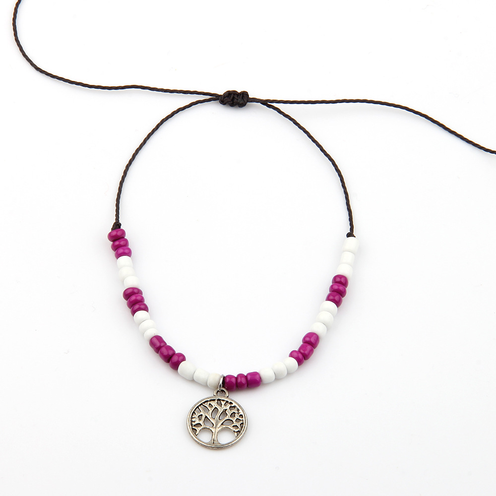 米珠串珠diy吊坠手链自定义编织可调节友谊手链彩色米珠编织情侣