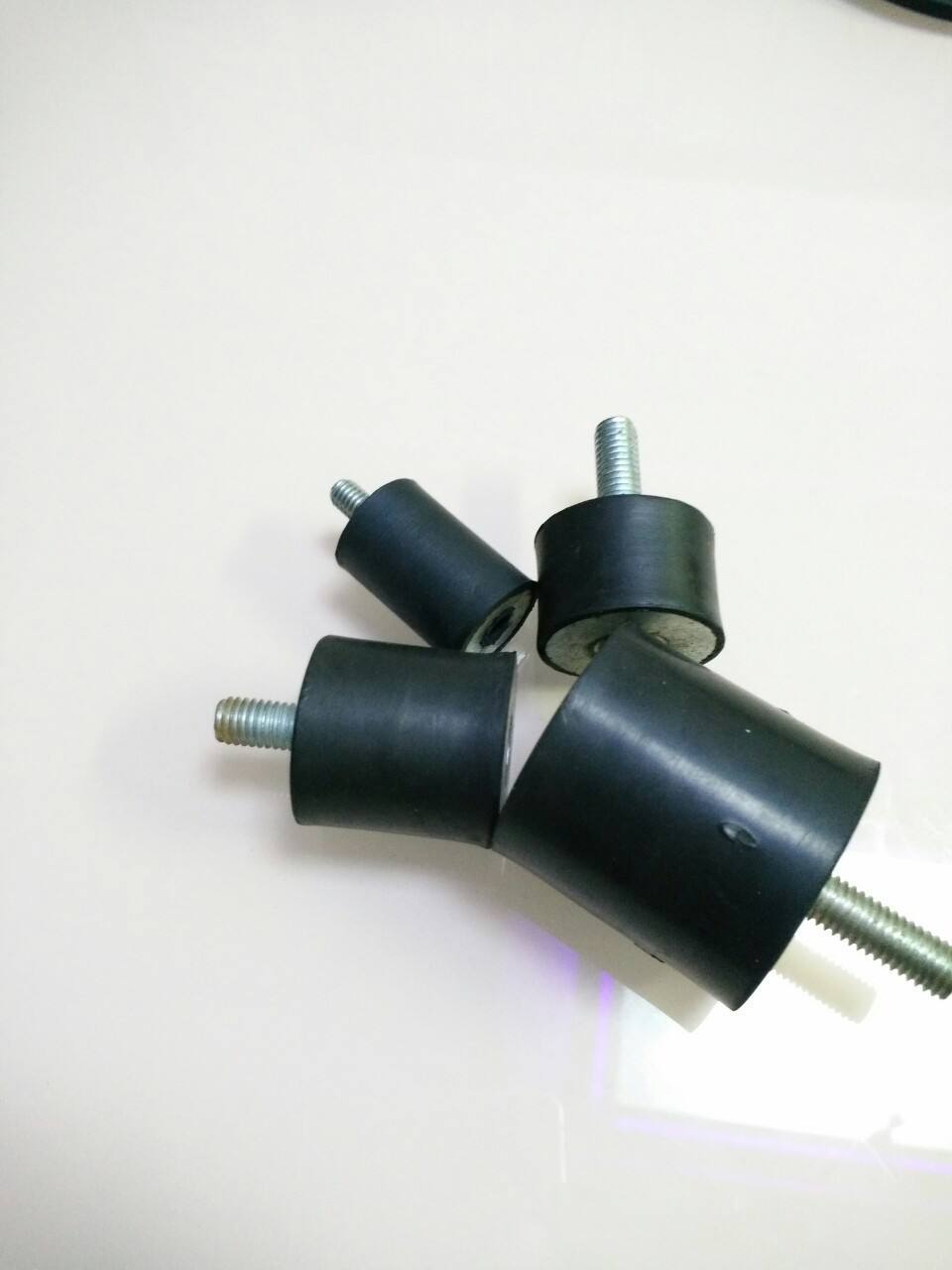 橡胶减震弹簧黑色橡胶缓冲胶垫块 橡胶墩橡胶制品橡胶减震器定制