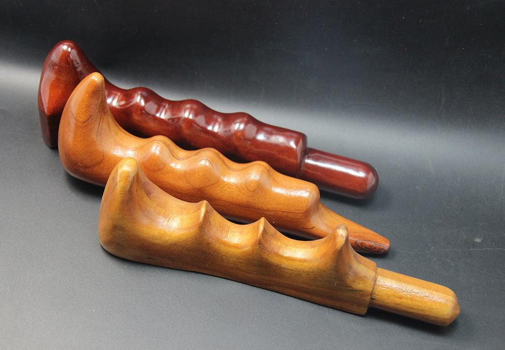 桃木手拿手动点穴棒 木制颈椎按摩棒 足底足疗穴位刮痧按摩椎