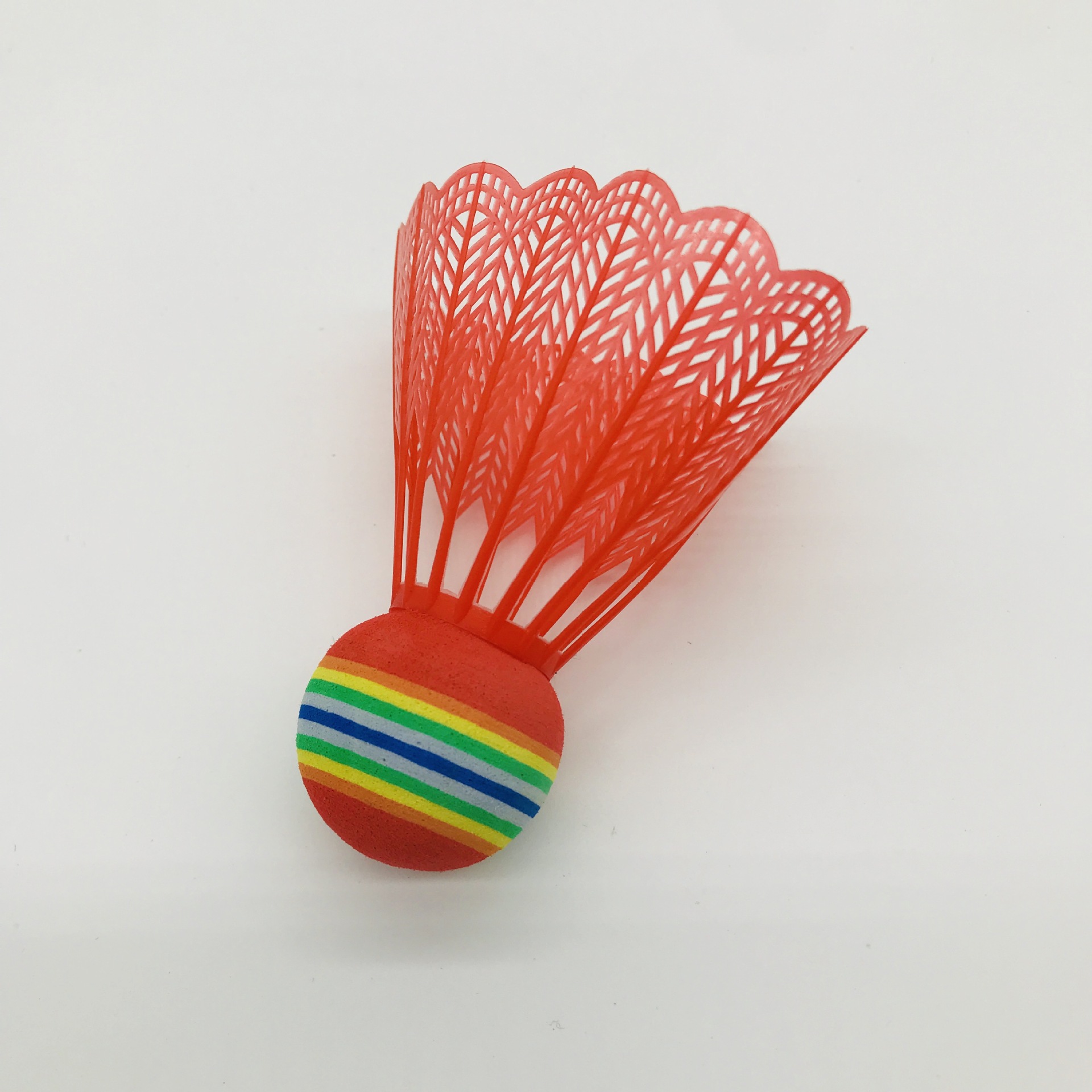 厂家直销彩色塑料羽毛球 泡沫大头球4只装 儿童学生训练玩具