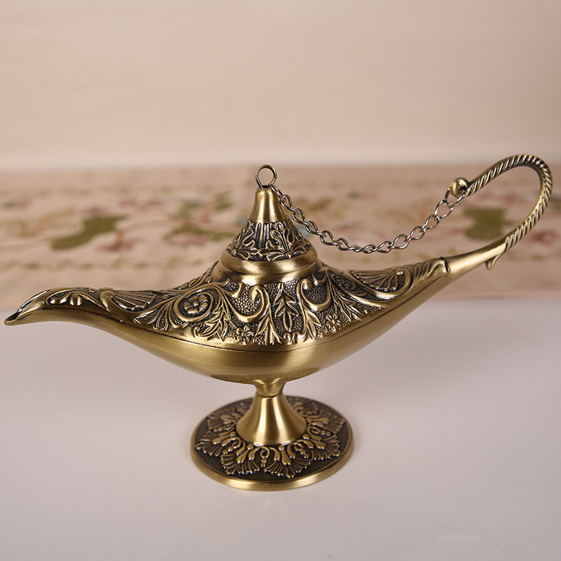 许愿灯摆件复古特色阿拉丁神灯家居装饰品乔迁礼物玄关摆放小物件