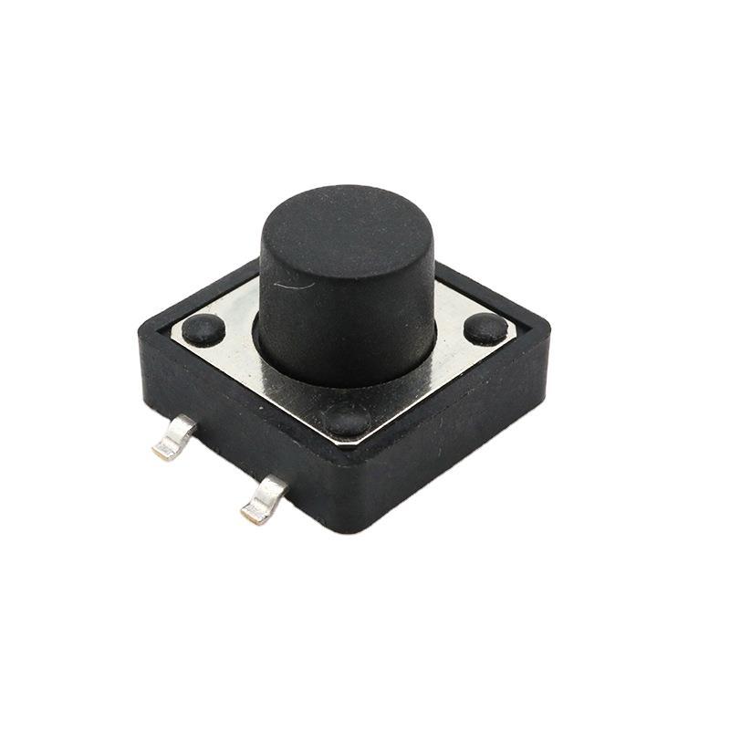 轻触开关12*12立式四脚贴片 铜脚耐高温 按键开关 厂家直销