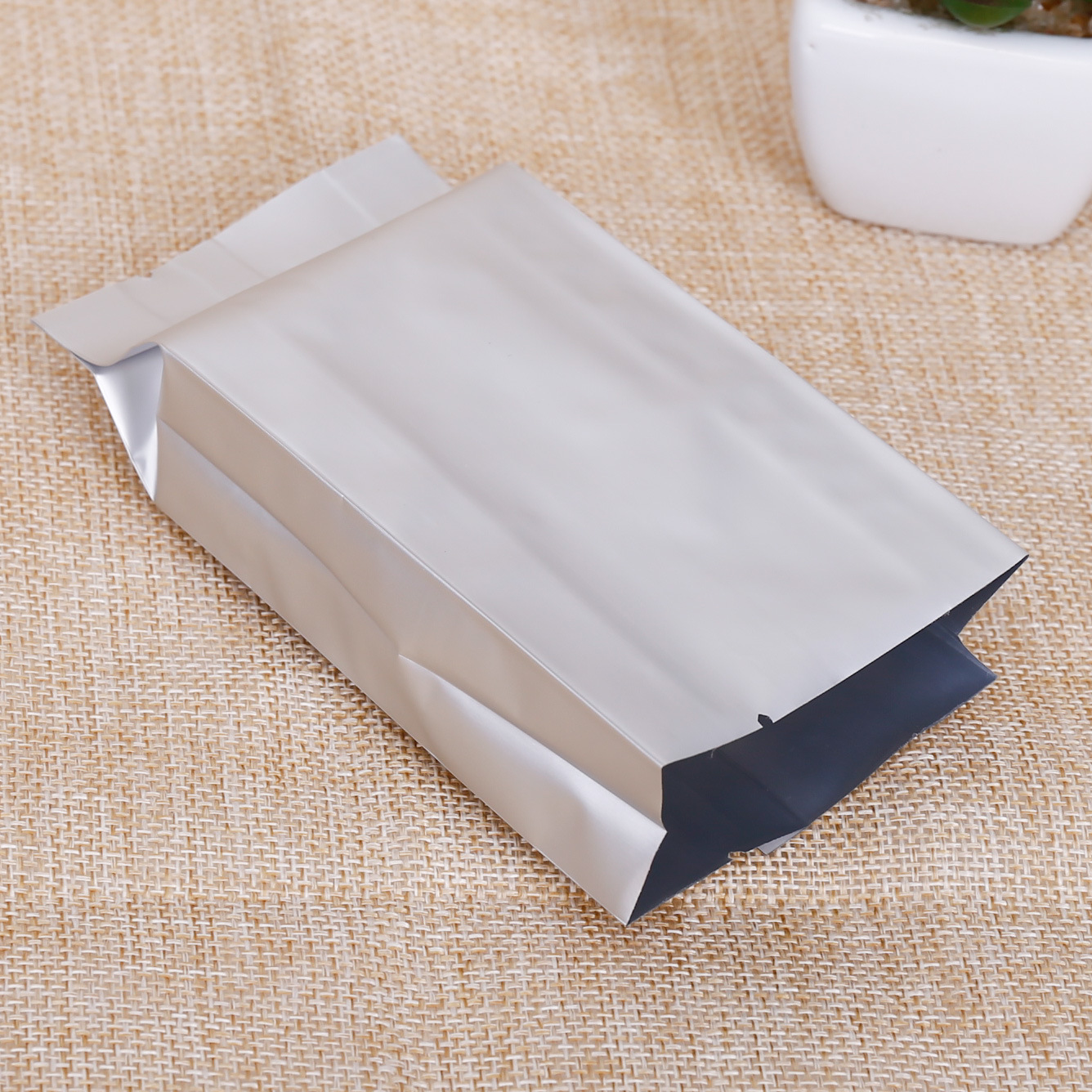 现货空白袋铝箔面膜袋茶叶风琴袋真空包装替换试用装袋子定制