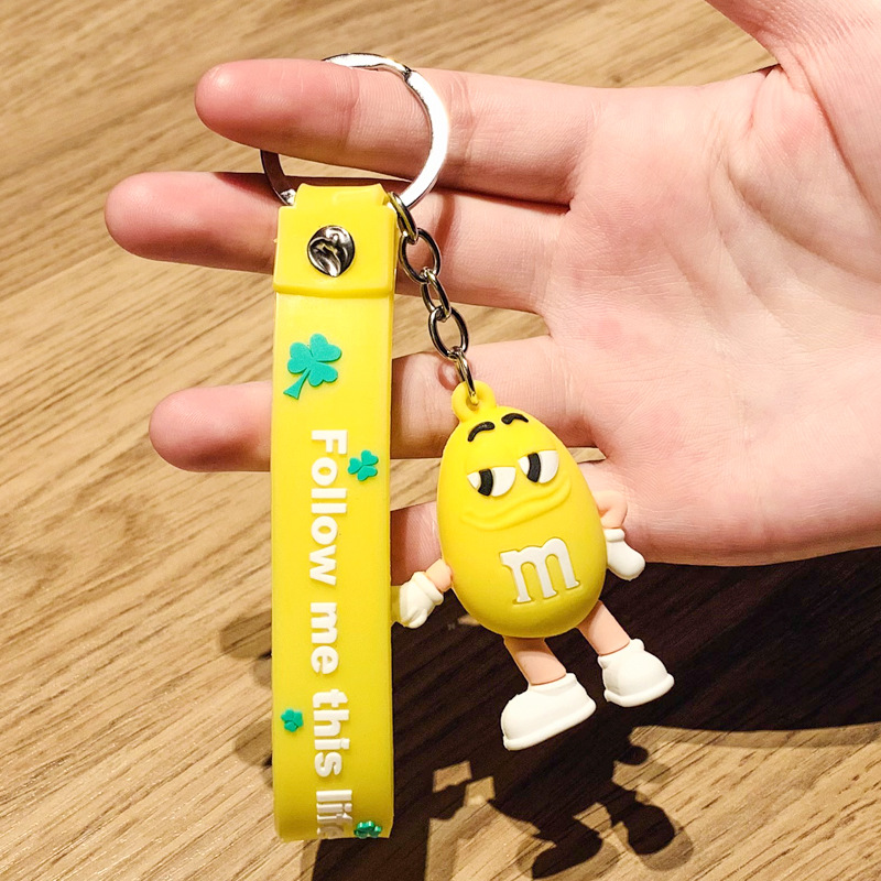 Cartoon Candy Doll Pendant Cartoon Key Button Couple Key Chain Small Gift Men and Women Jewelry Schoolbag Pendant