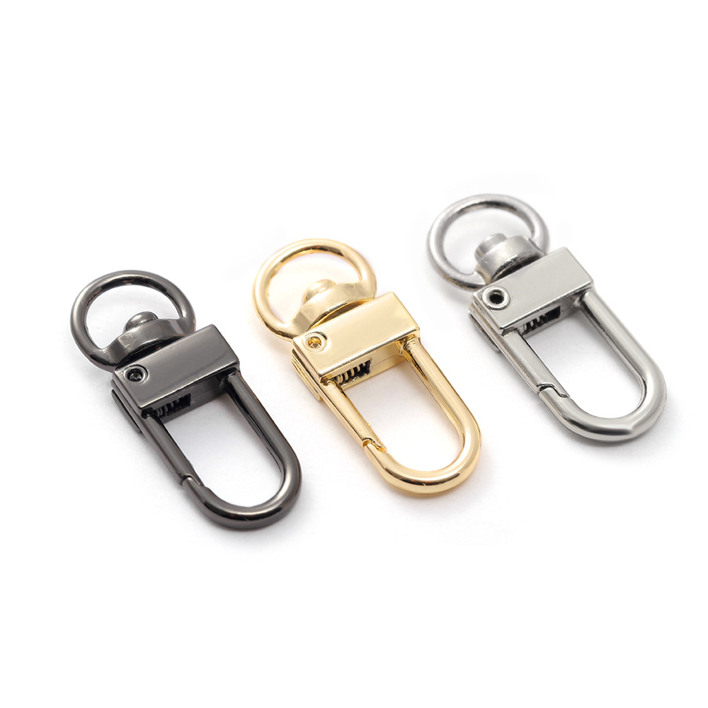 Spot Metal Hooks Hardware Luggage Accessories Keychain Lock Snap Hook Small Door Latch Shrimp Buckle Earphone Accessories