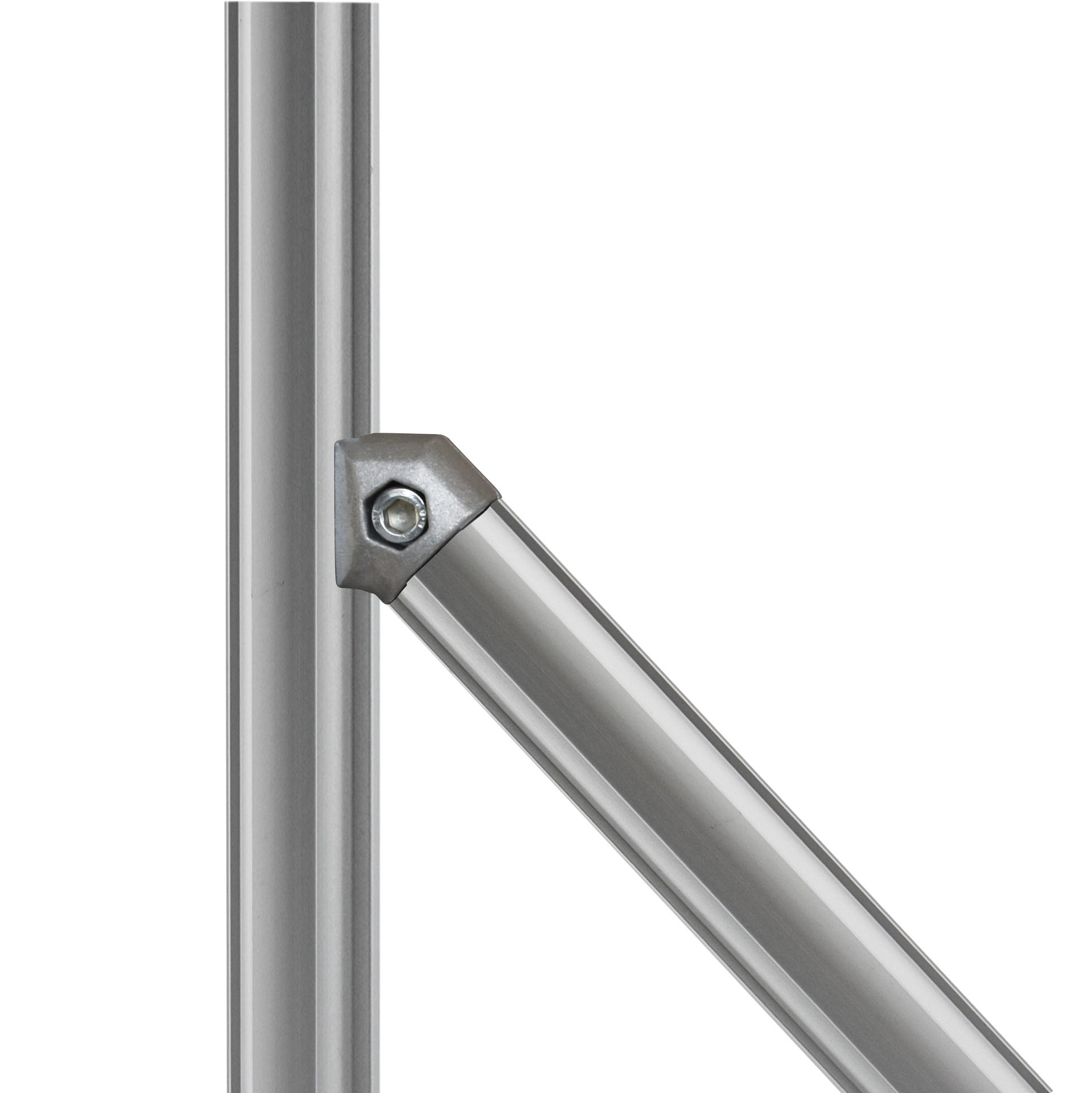 铝合金第三代精益管与直径28mm不锈钢管覆塑管线棒连接件接头