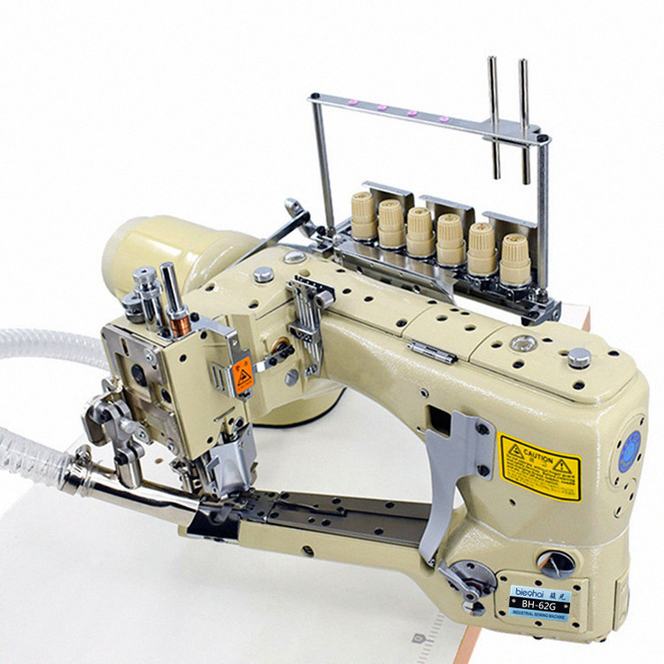 直销 四针六线双刀曲臂拼缝机 小嘴无骨拼接机 工业缝纫机