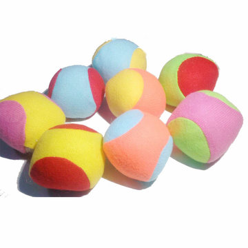 厂家直销儿童粘靶球幼儿园投掷粘粘球软球玩具球边纶球魔术贴粘球