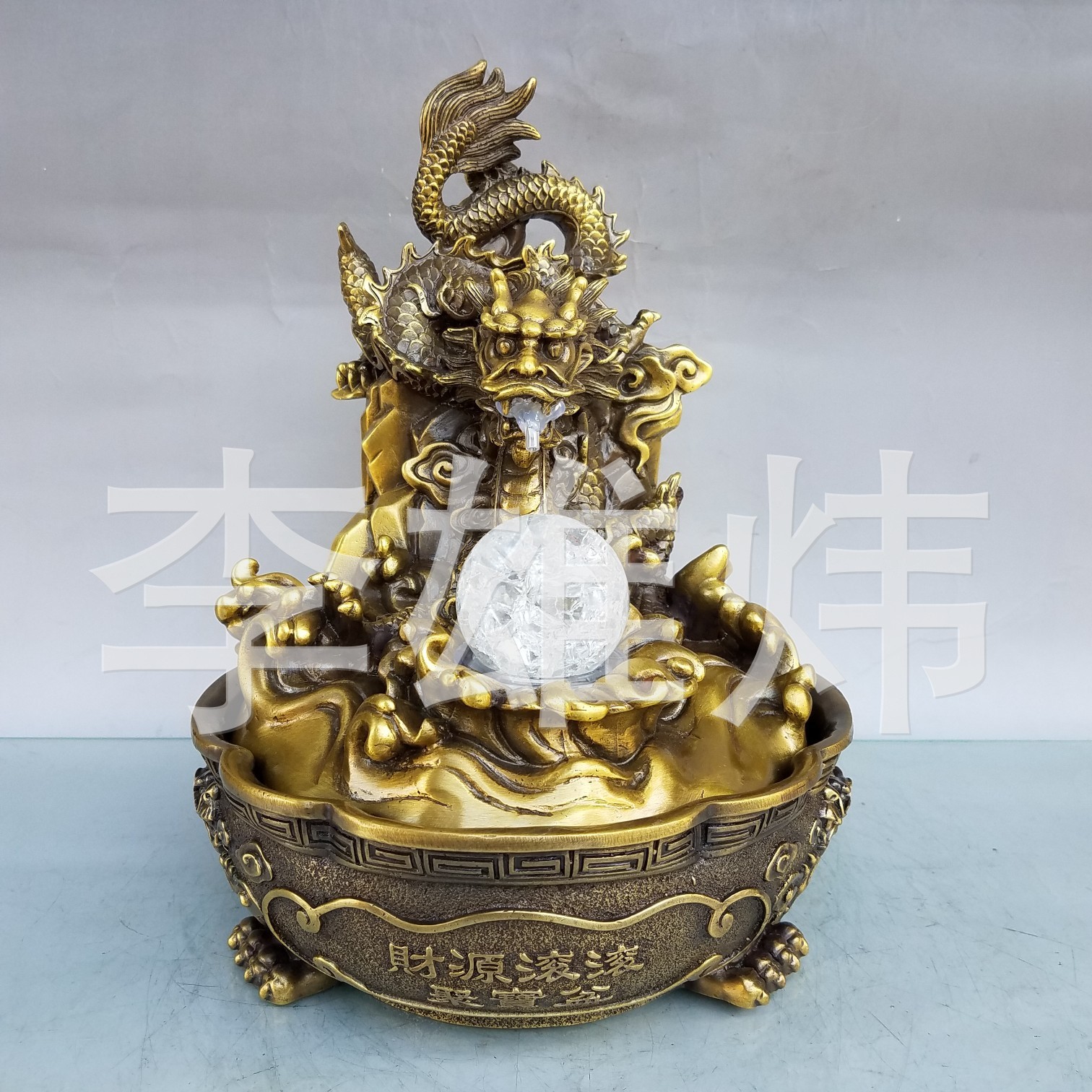 雄腾工艺 铜龙摆件 龙吸水摆件 龙吐水摆件 风水龙摆件 厂家直销