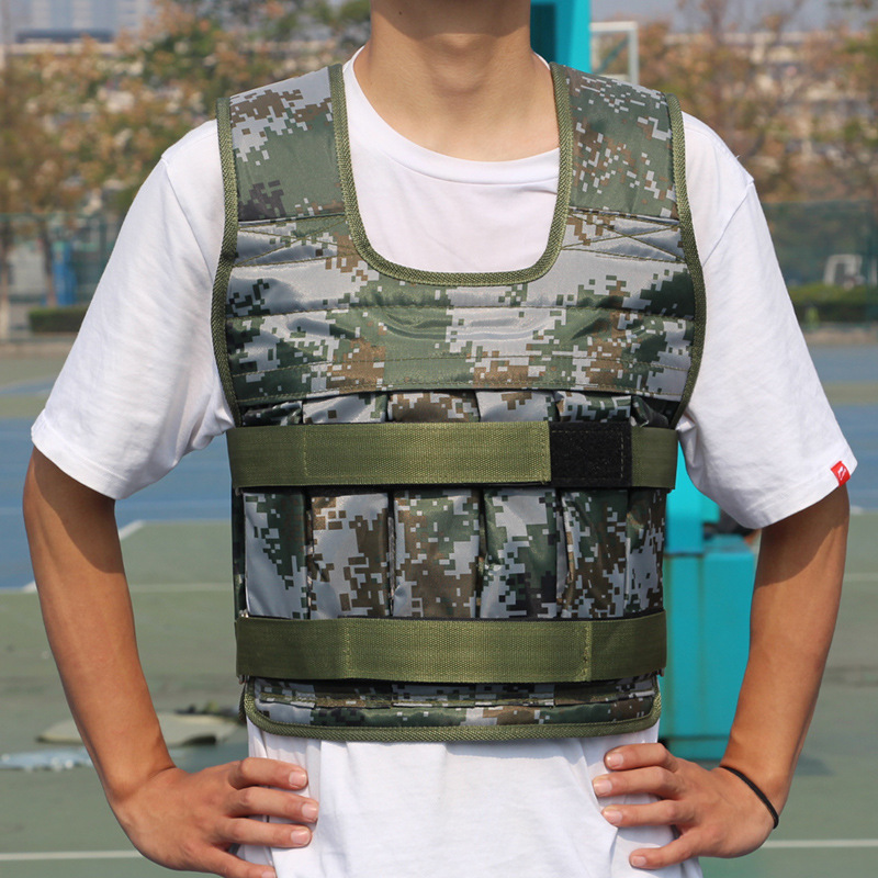 跑步负重钢板背心马甲铅块沙衣隐形超薄男训练装备负重沙袋背心