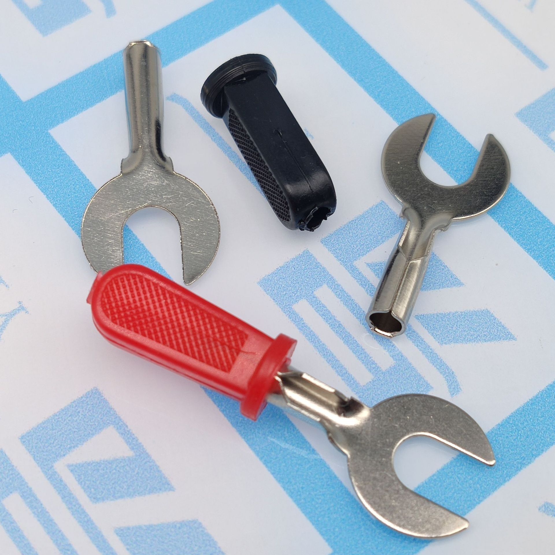 u型测试叉 接线叉 电力测试插 电源接线柱测试插片6mm 铁件