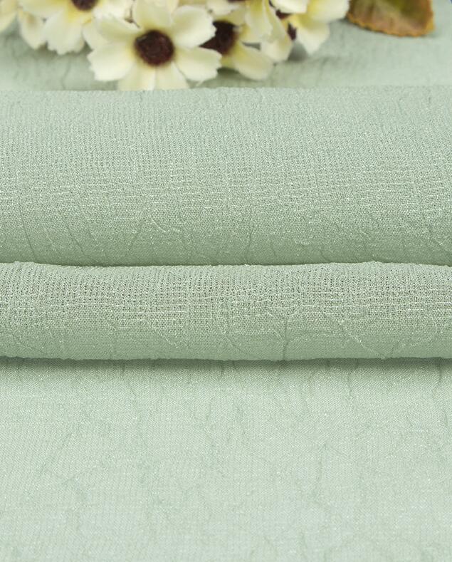 手抓花皱感汉服面料 轻薄款女装连衣裙全涤布料 闪光雪纺皱现货