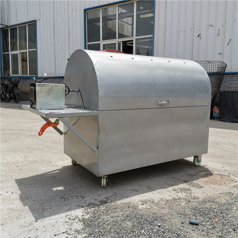 加厚自动烤全羊烤炉 大号商用全羊架子烤乳猪羊腿羊排一体炉室外