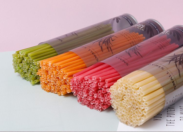 多色多规格大米一次性天然木薯粉可降解环保可食用大米吸管