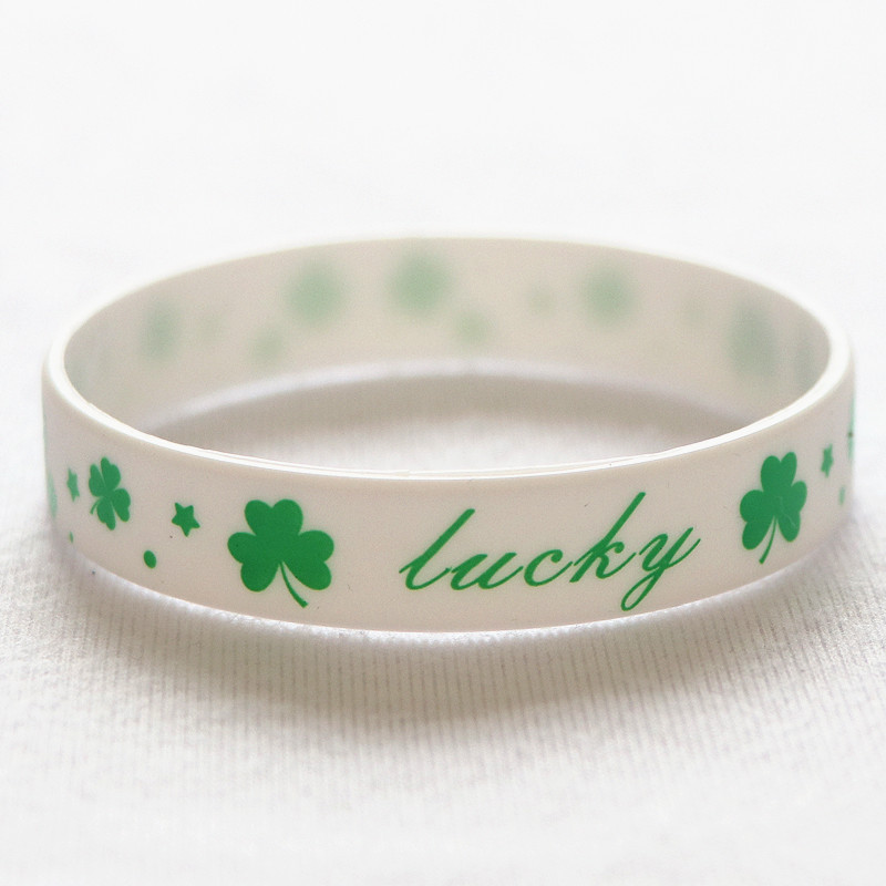 good luck幸运手环 四叶草手环 情侣手链腕带 打结发束四叶草手环