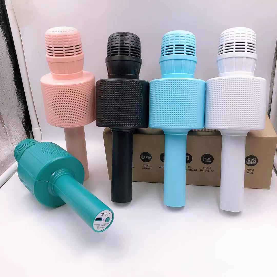 New Microphone Mouthpiece Speaker Integrated + Mini Wireless Bluetooth Mobile Phone Karaoke + Home + Sound Card for Live Show Devices