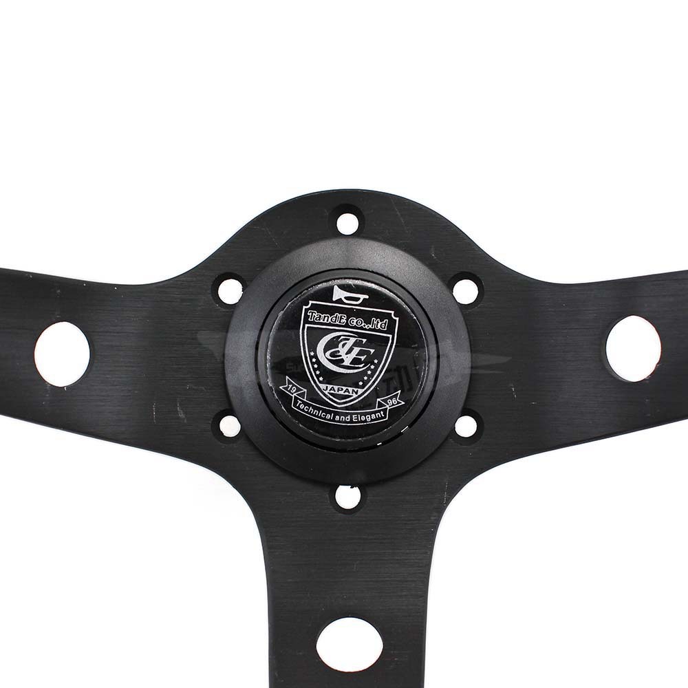 汽车改装方向盘 vertex13寸赛车竞技真皮方向盘 刺绣红绿字方向盘